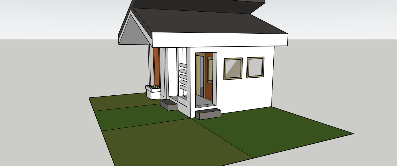 Modern Small House  Architectural 3D Model for Visualization 3D model_4