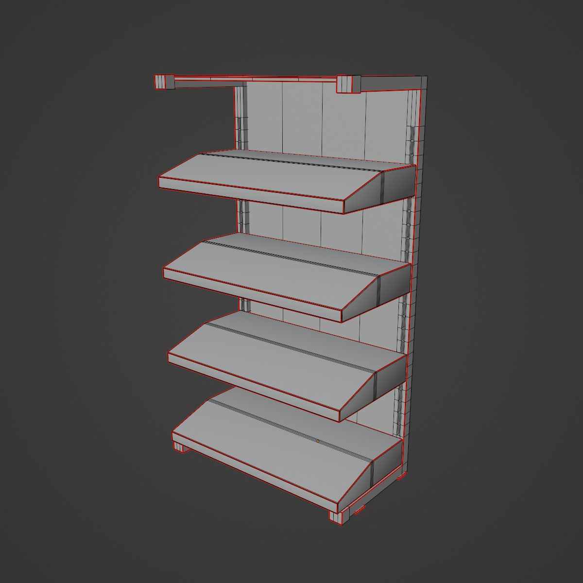 Medical Shelf 06 Low-poly 3D model_8