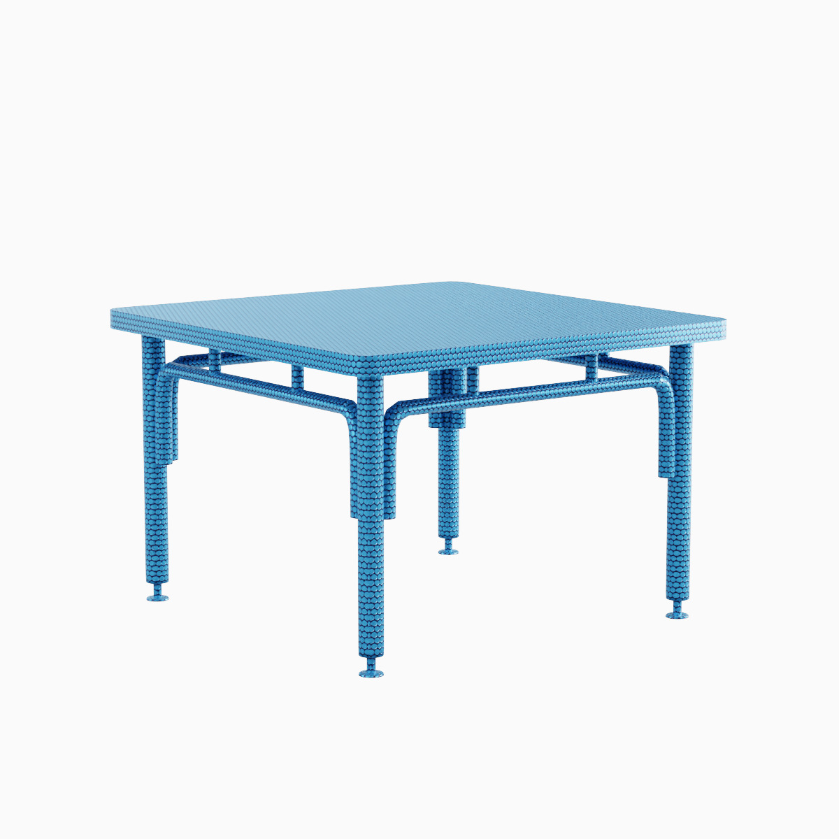 Metallic Table 06 Low-poly 3D model_3
