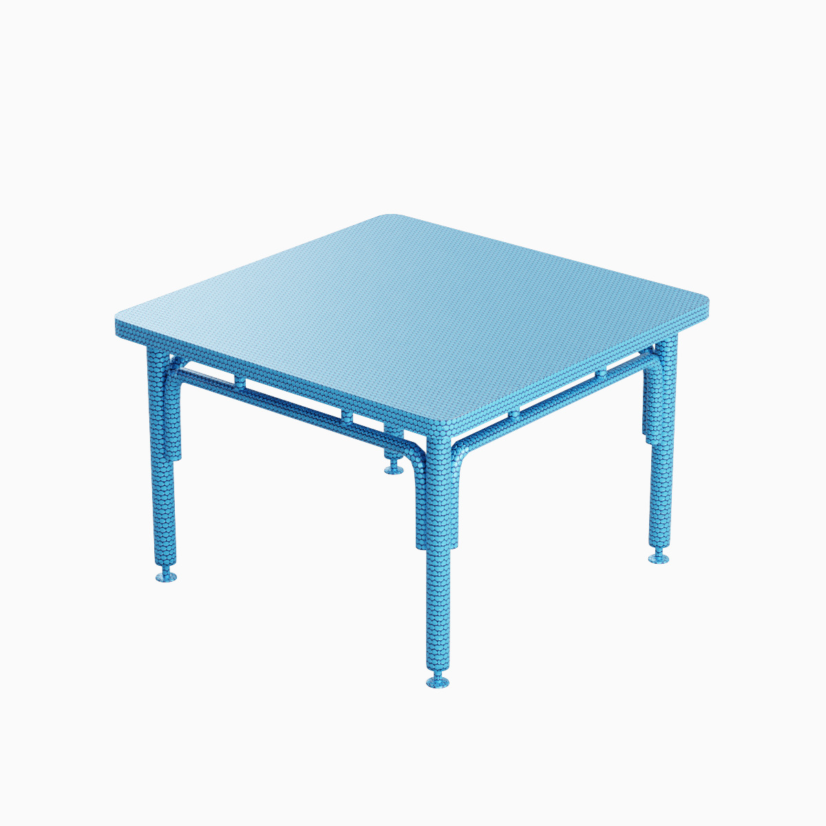Metallic Table 06 Low-poly 3D model_4