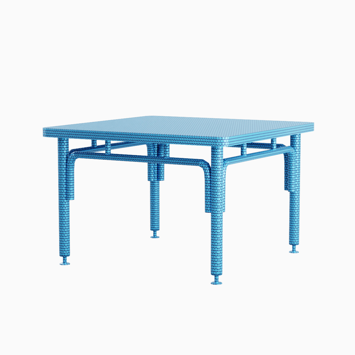 Metallic Table 06 Low-poly 3D model_1