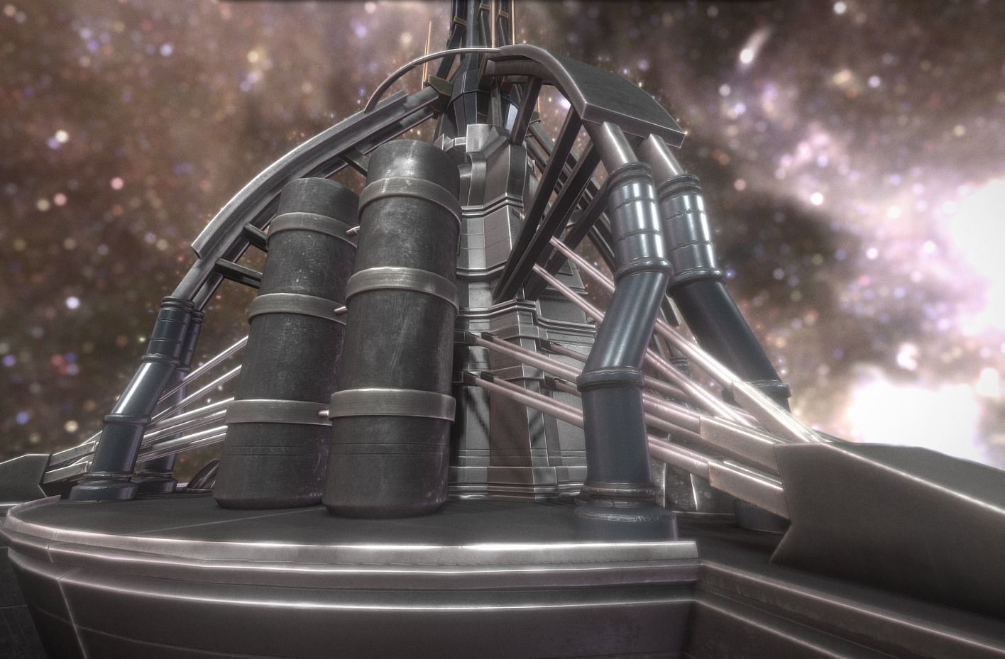 Terraforming Tower Low-poly 3D model_11