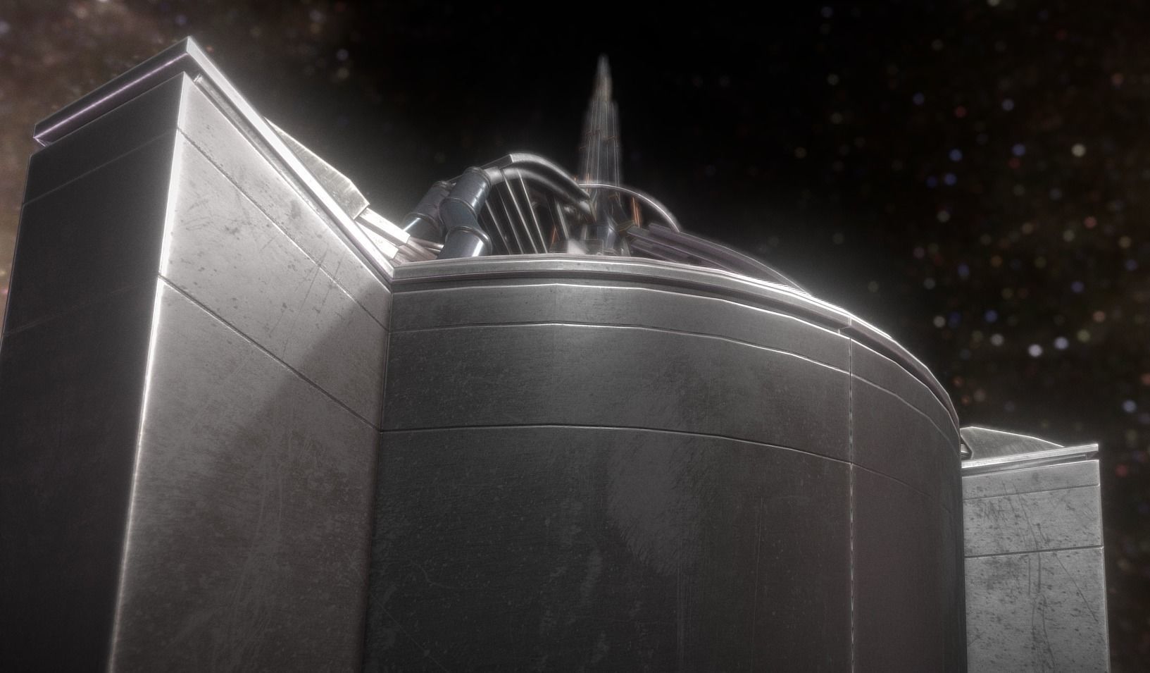 Terraforming Tower Low-poly 3D model_18