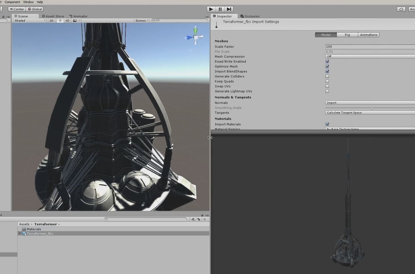 Terraforming Tower Low-poly 3D model_24