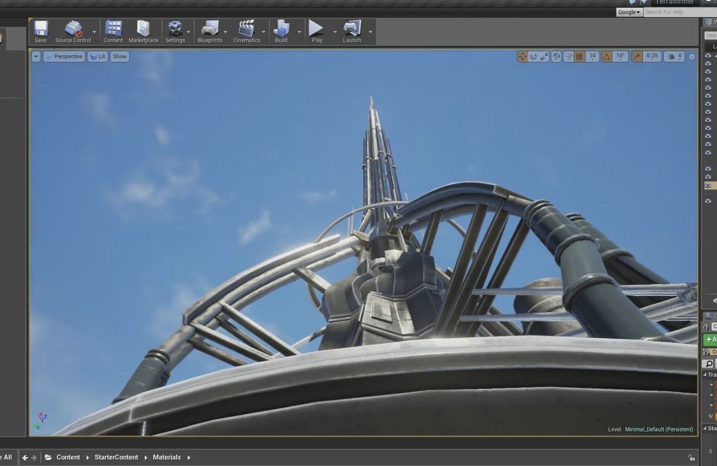Terraforming Tower Low-poly 3D model_3
