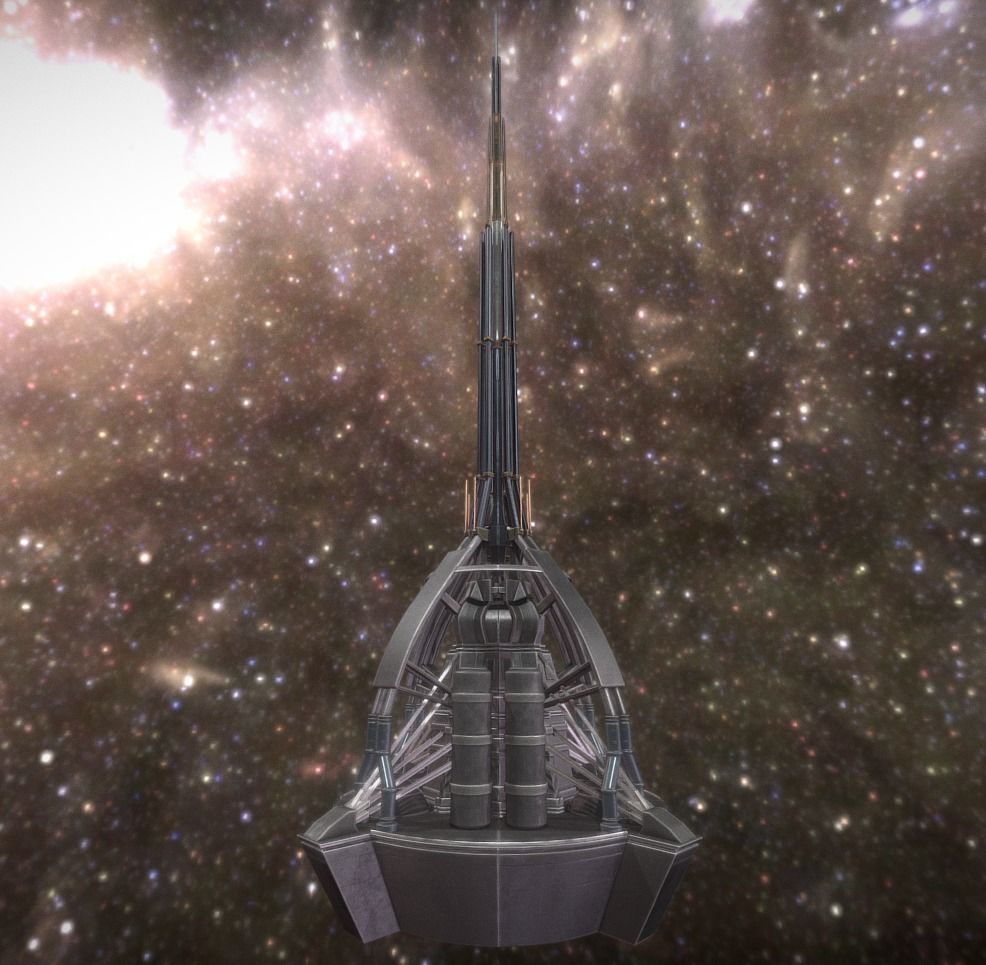 Terraforming Tower Low-poly 3D model_13