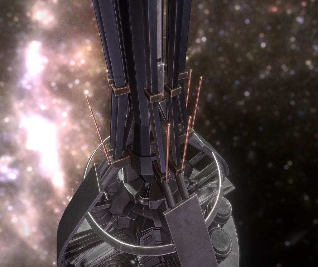 Terraforming Tower Low-poly 3D model_19