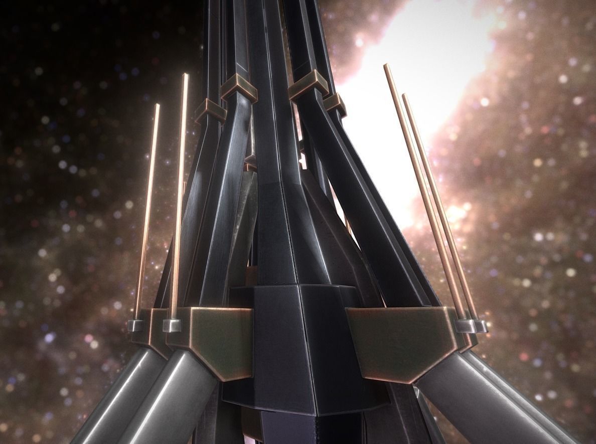 Terraforming Tower Low-poly 3D model_14