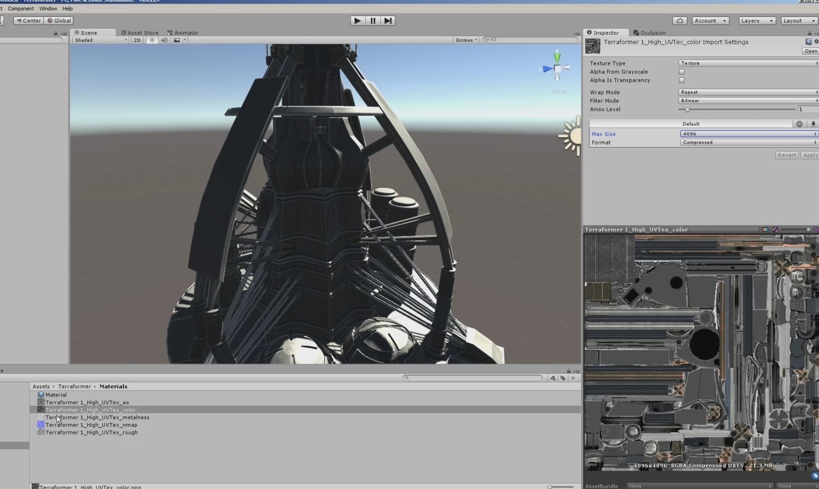 Terraforming Tower Low-poly 3D model_7