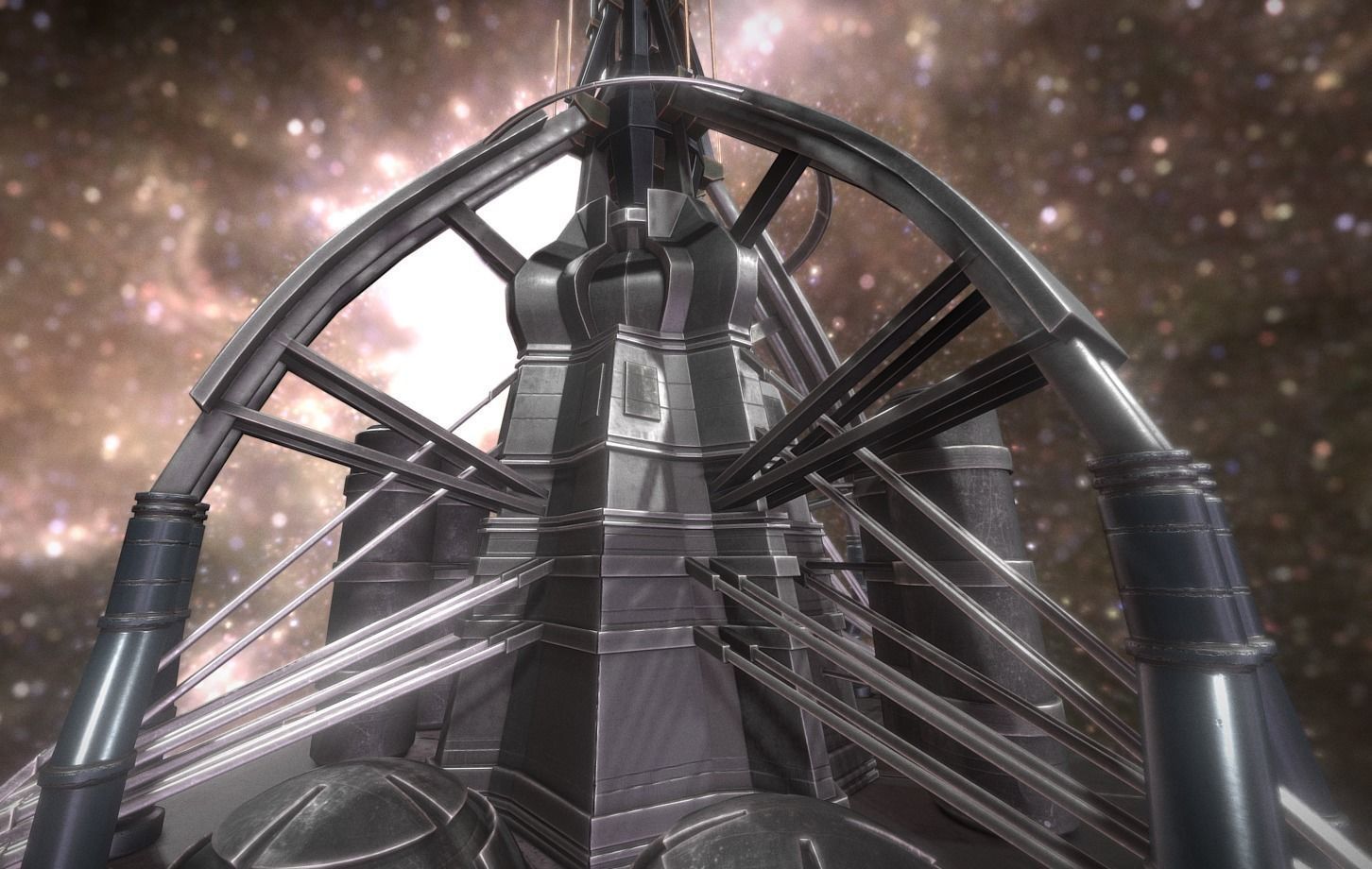 Terraforming Tower Low-poly 3D model_9