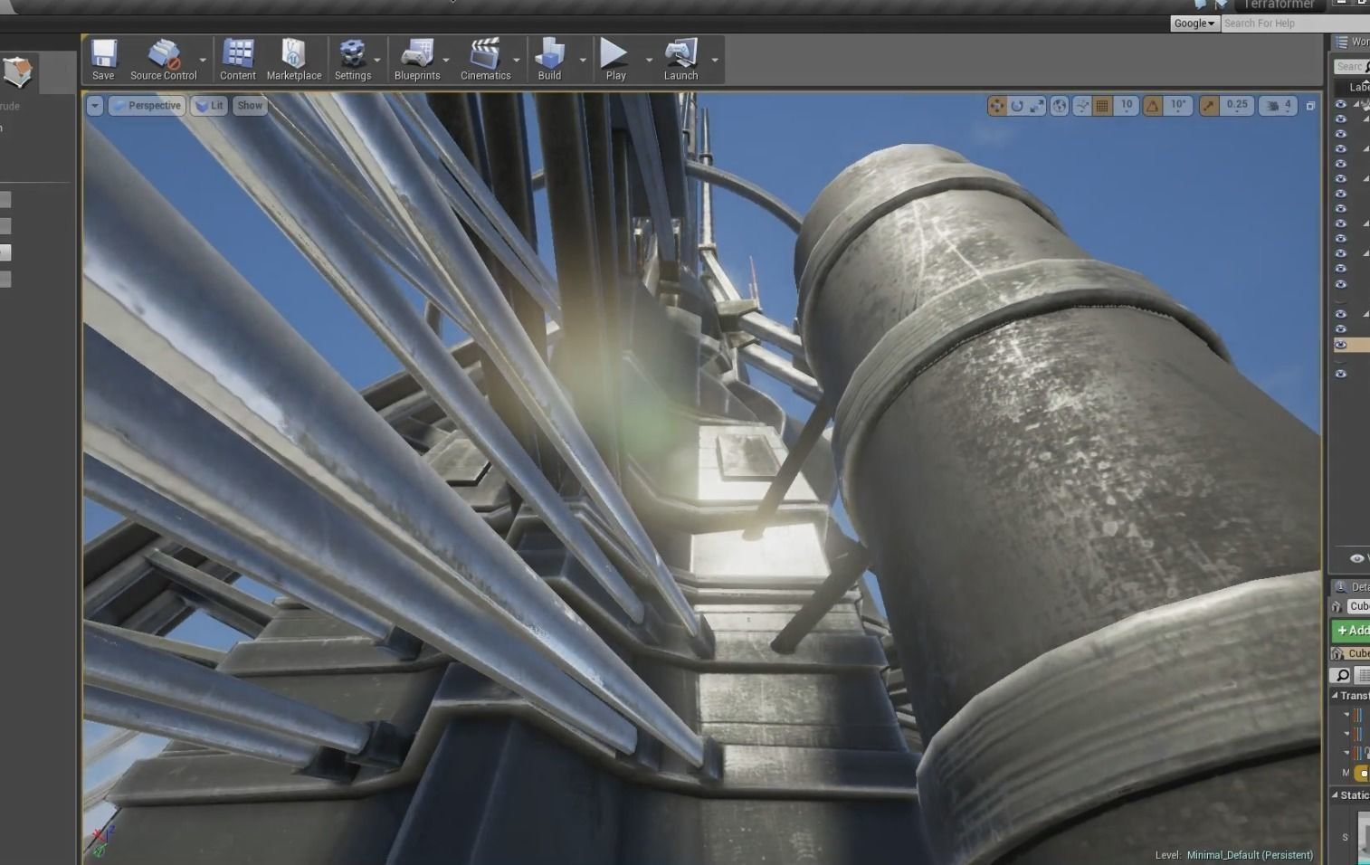 Terraforming Tower Low-poly 3D model_25