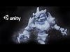 Ice elemental low-poly game engine ready 3D model Low-poly 3D model_1