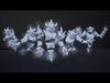 Ice elemental low-poly game engine ready 3D model Low-poly 3D model_2