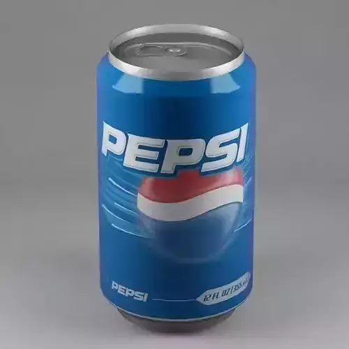 Pepsi can 01 Low-poly 3D model