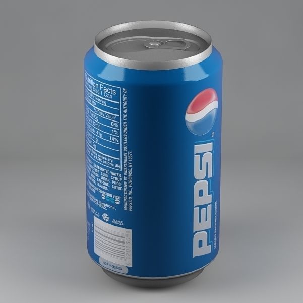 Pepsi can 01 Low-poly 3D model_4
