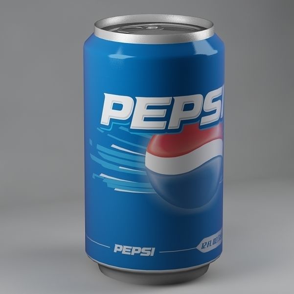 Pepsi can 01 Low-poly 3D model_2