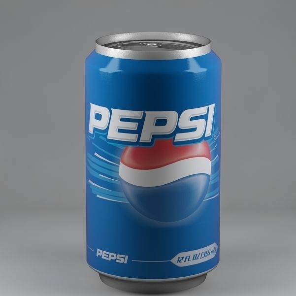 Pepsi can 01 Low-poly 3D model_1