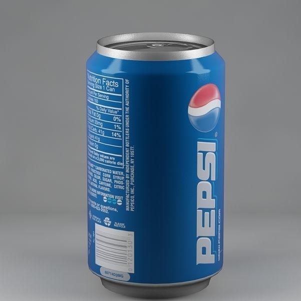 Pepsi can 01 Low-poly 3D model_3