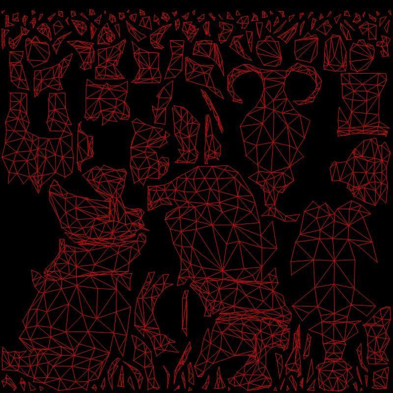 Hippopotamus low poly Low-poly 3D model_7