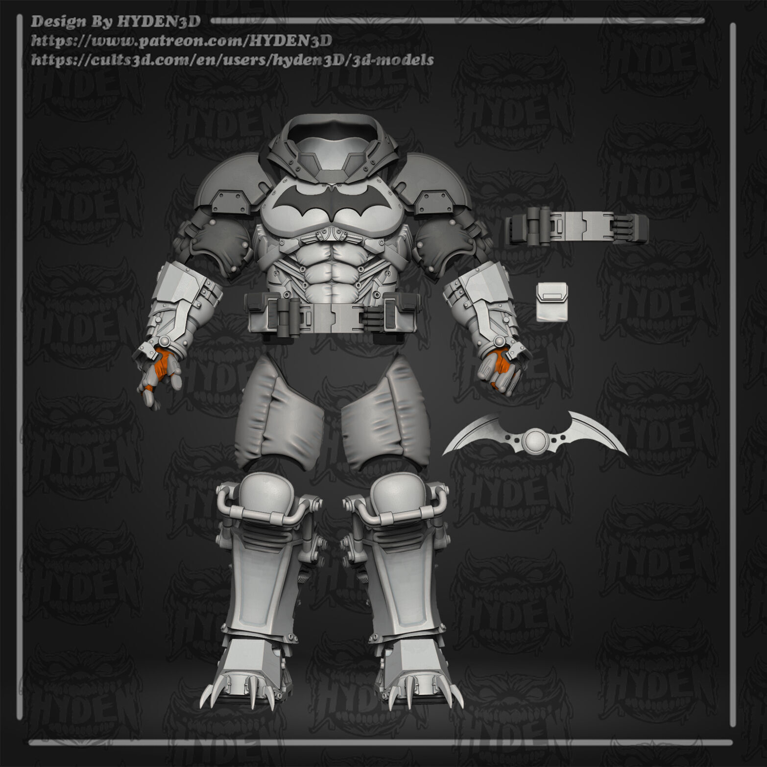 batman XE suit 3D print model_4