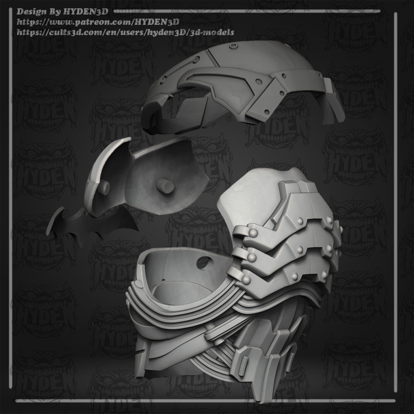 batman XE suit 3D print model_5