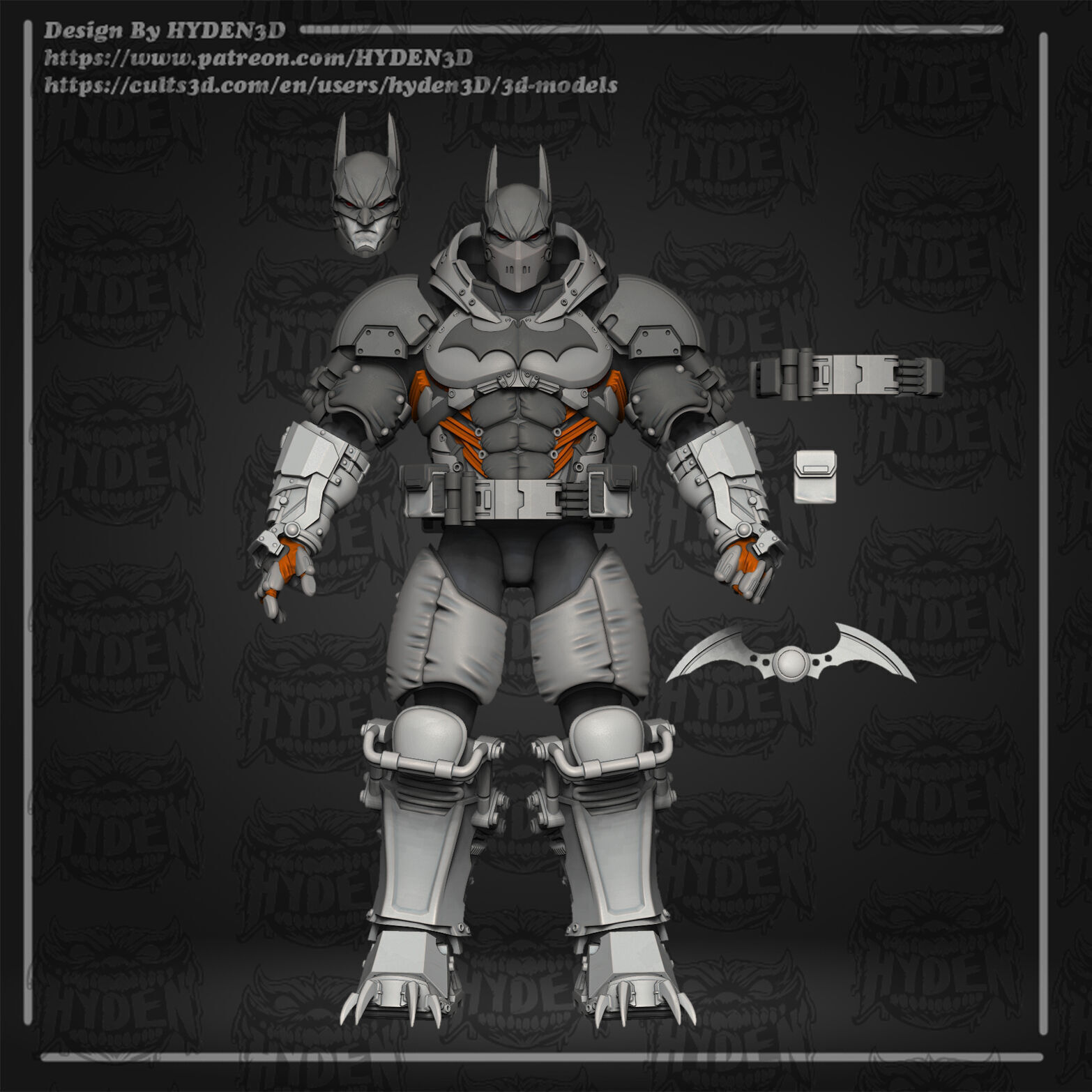 batman XE suit 3D print model_1