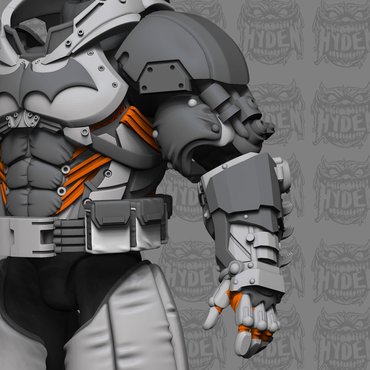 batman XE suit 3D print model_11