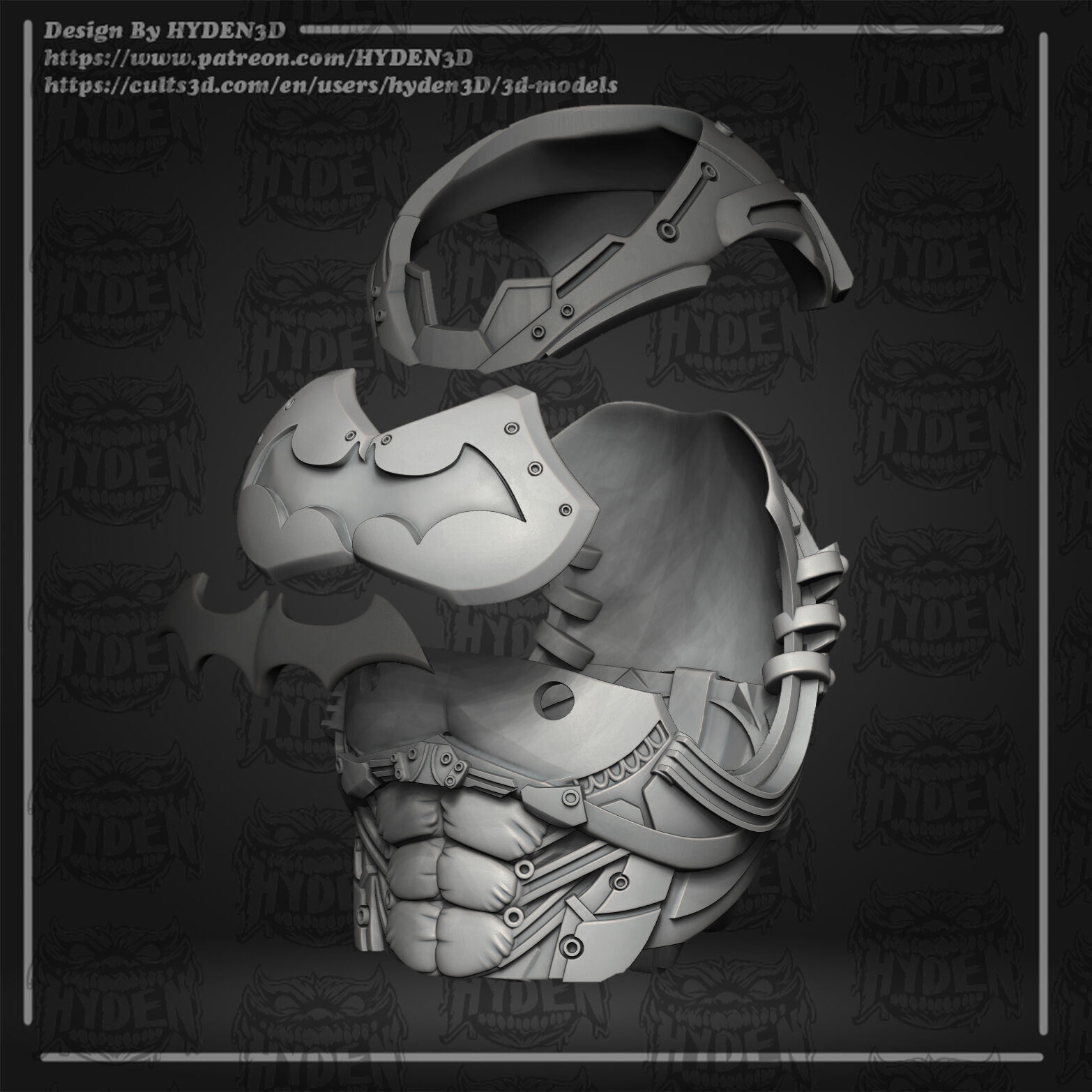 batman XE suit 3D print model_7