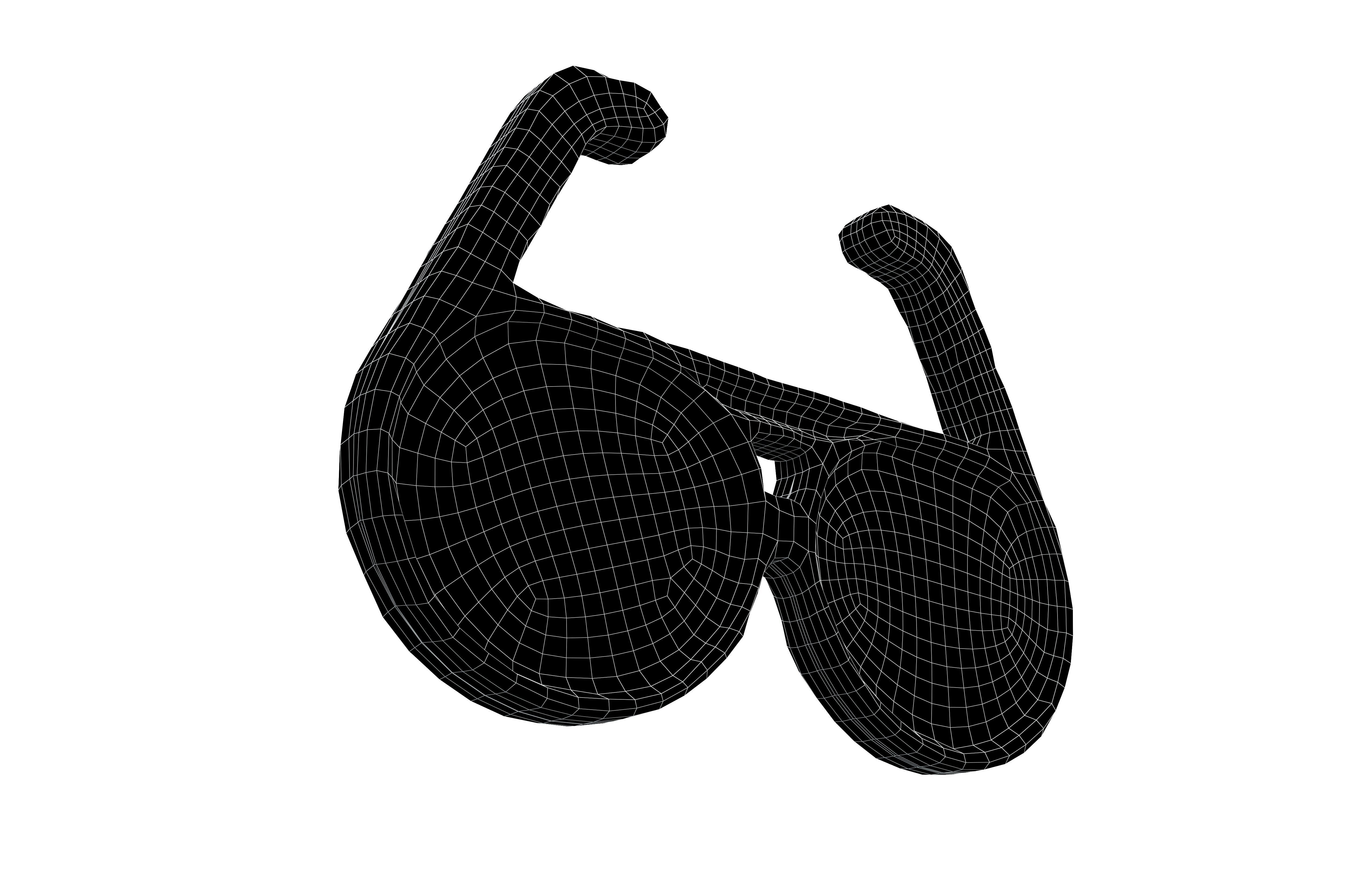 Sunglasses Symbol v1 001 Low-poly 3D model_4