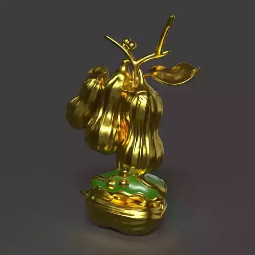 hinese golden peanut display stand figure 