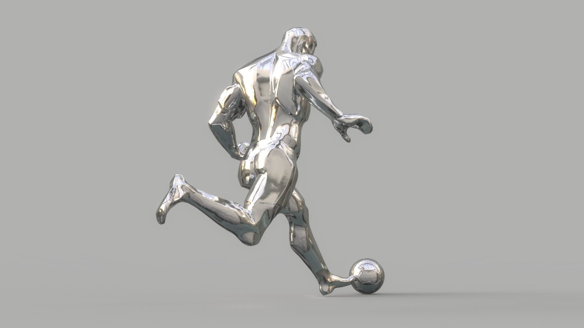 Soccer player 3D model_4