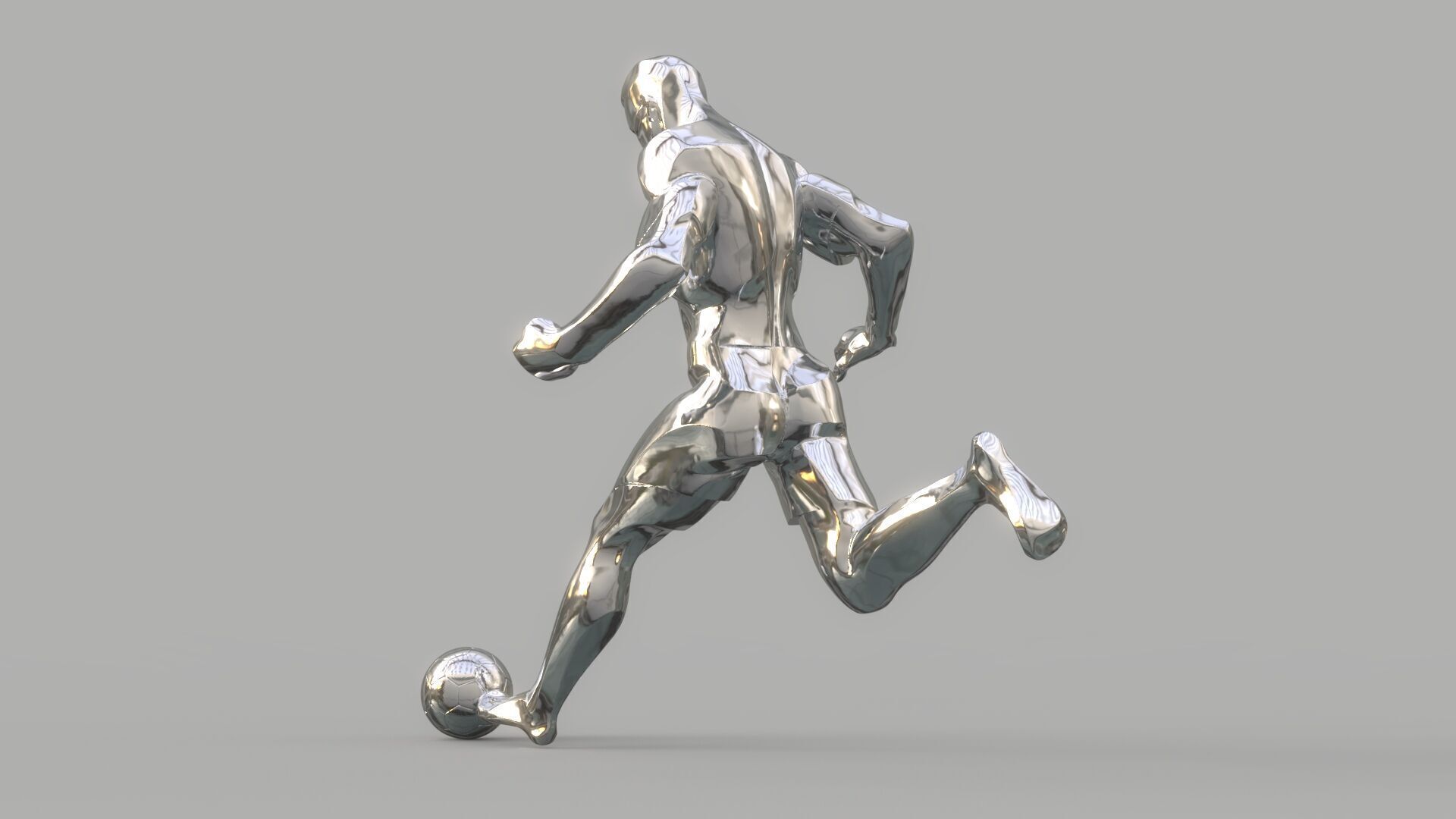 Soccer player 3D model_2