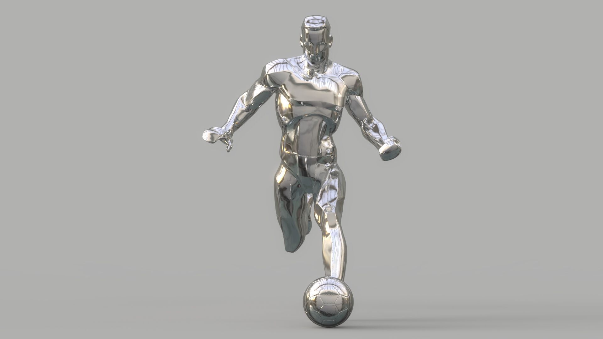 Soccer player 3D model_7