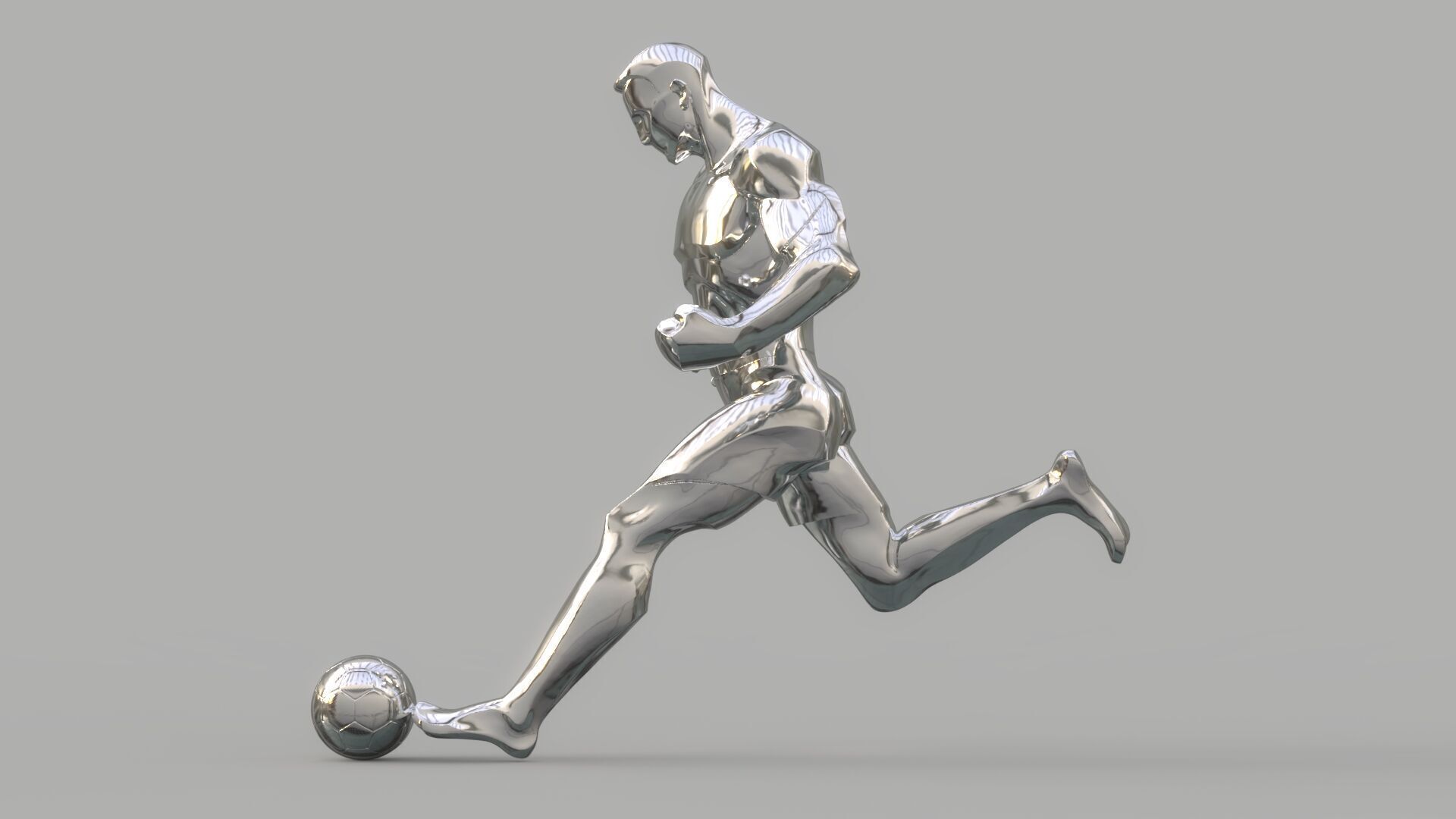 Soccer player 3D model_1