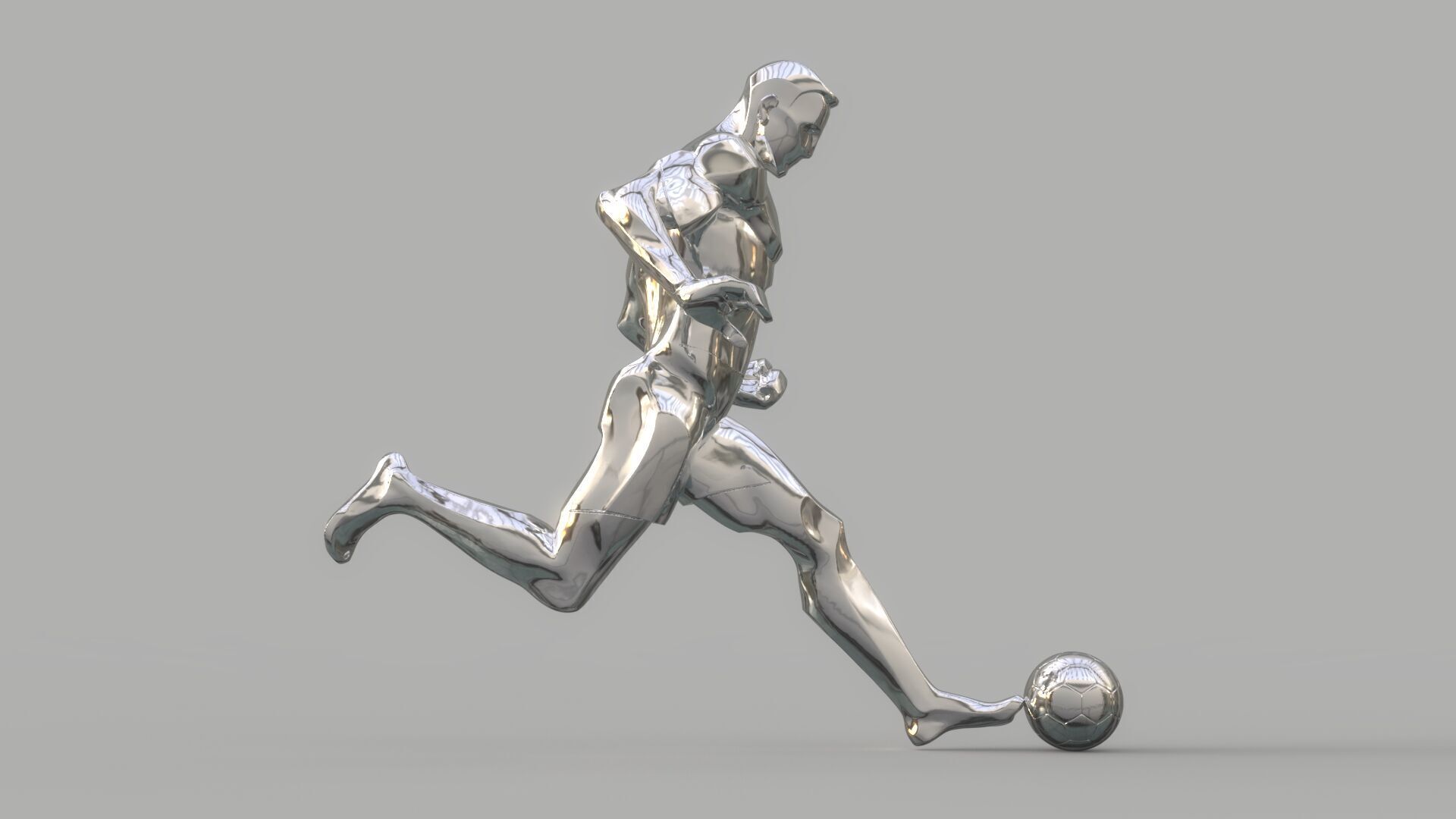 Soccer player 3D model_5