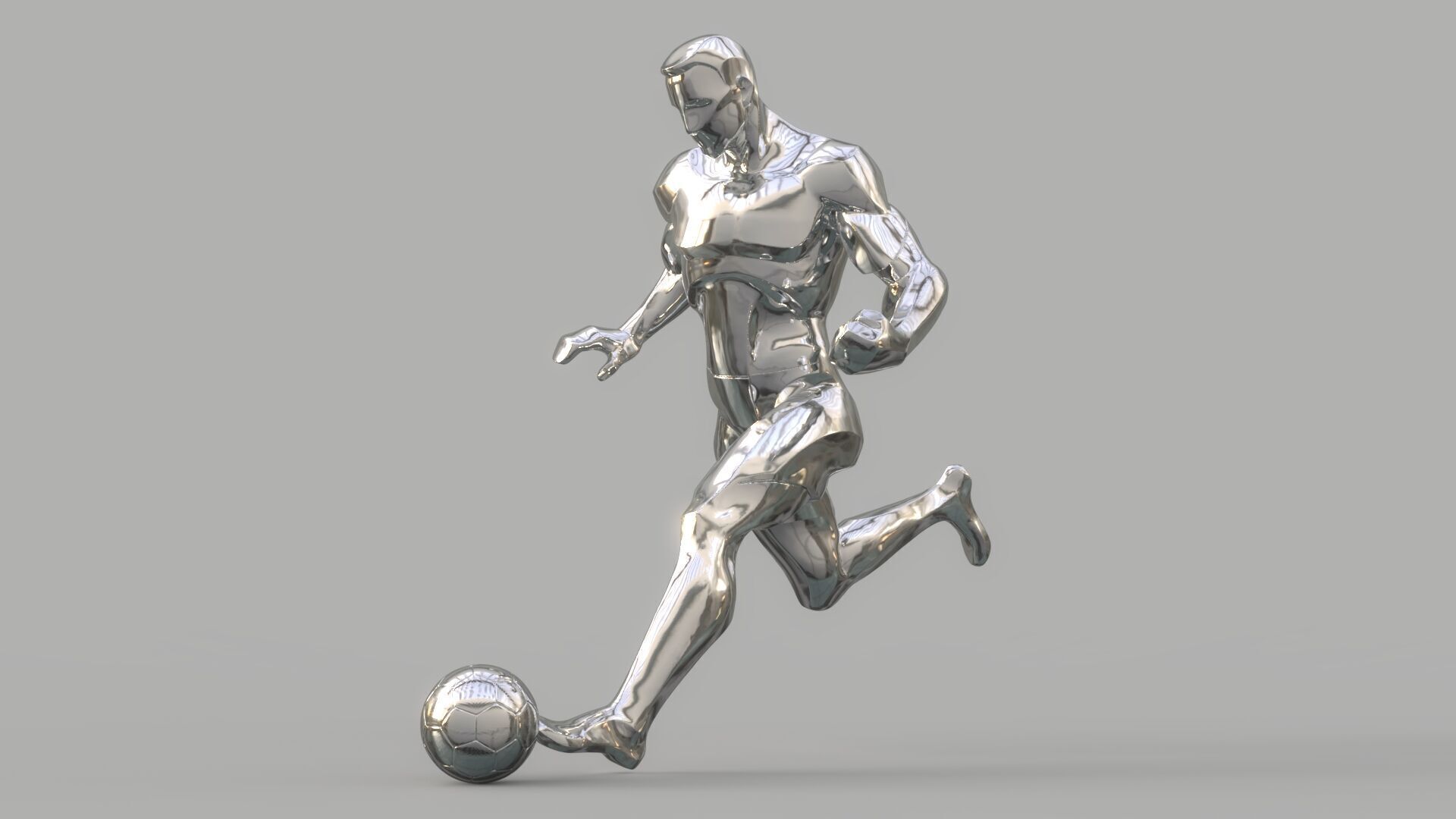 Soccer player 3D model_8