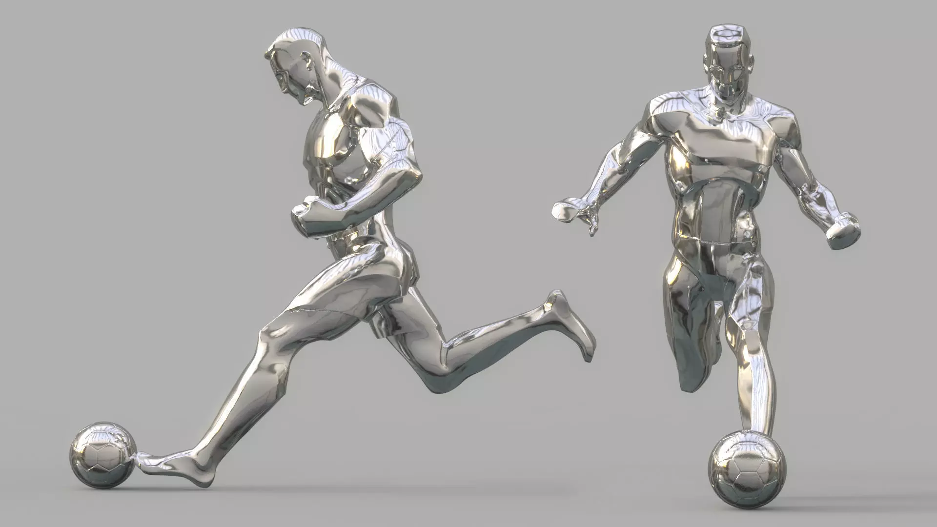 Soccer player 3D model_0