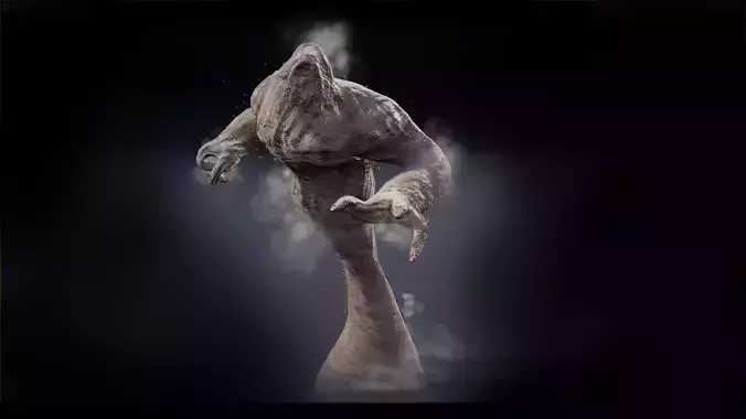 Sand elemental low-poly game engine ready 3D model Low-poly 3D model