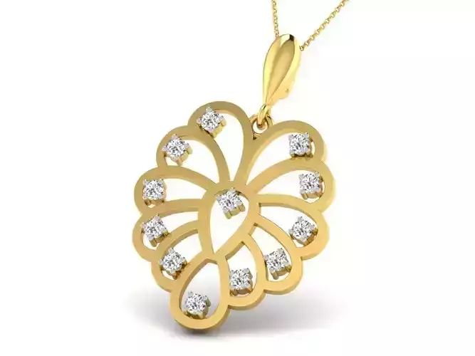 Jewelry 3D Models with render and 3dm  stl - DP-5776