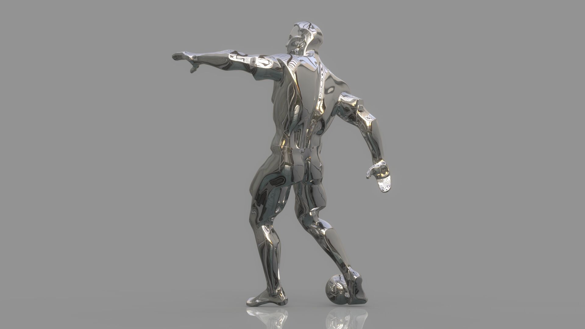 Soccer player 3D model_5
