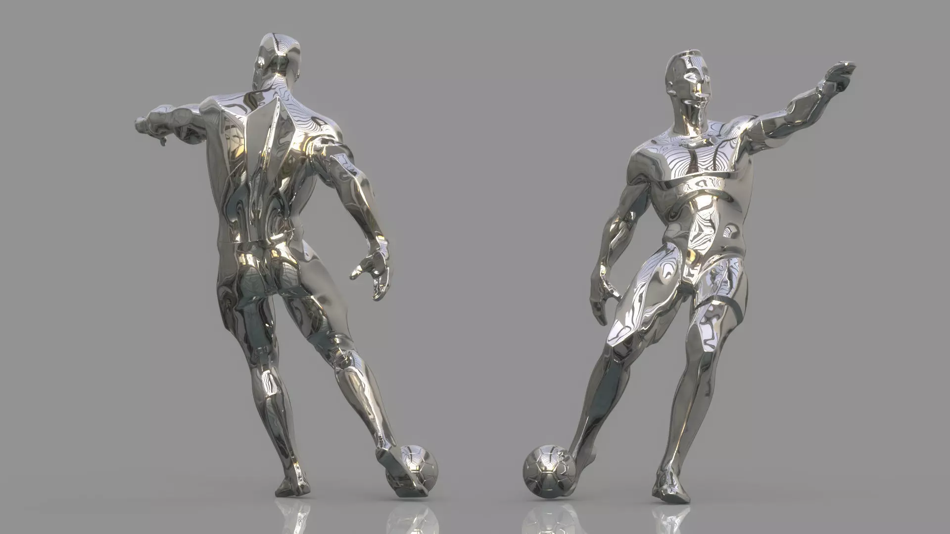 Soccer player 3D model_0