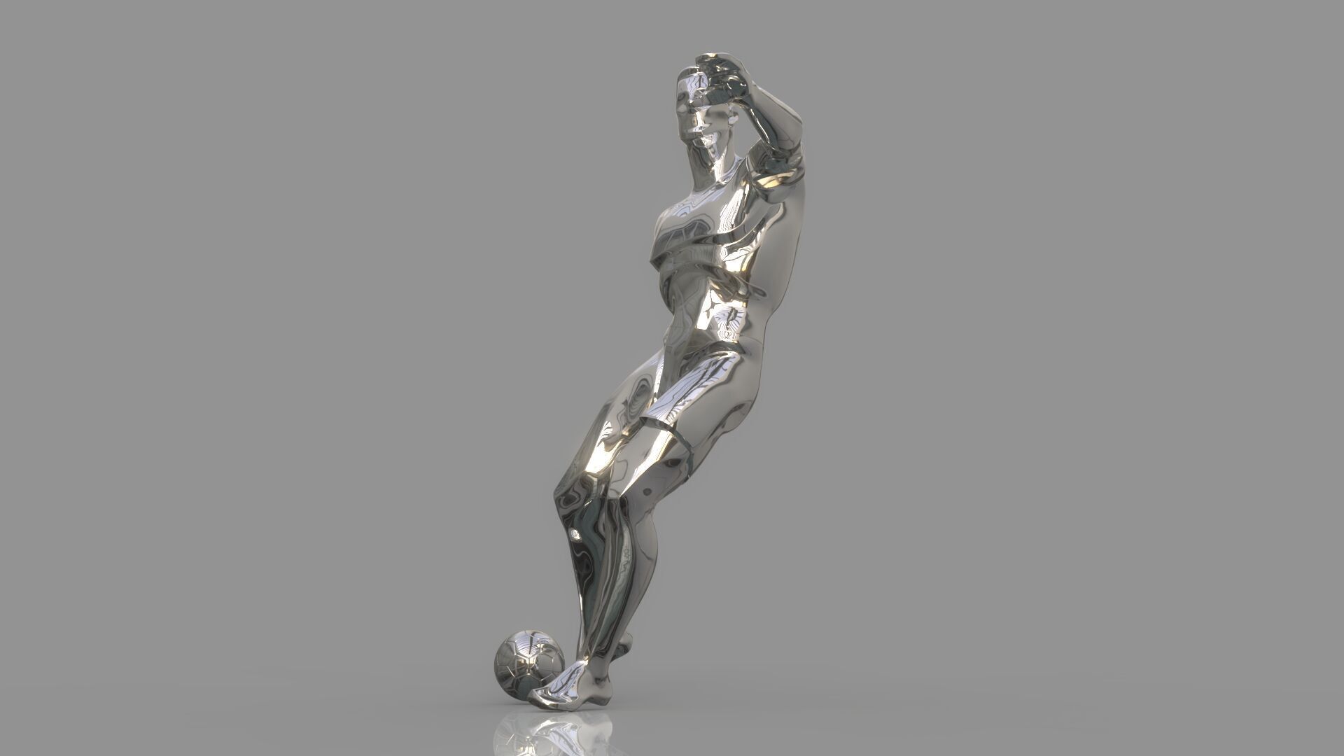 Soccer player 3D model_3