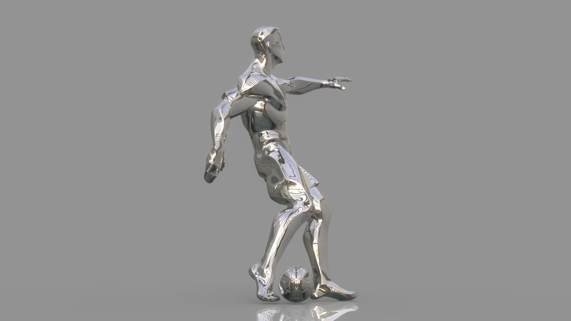 Soccer player 3D model_8