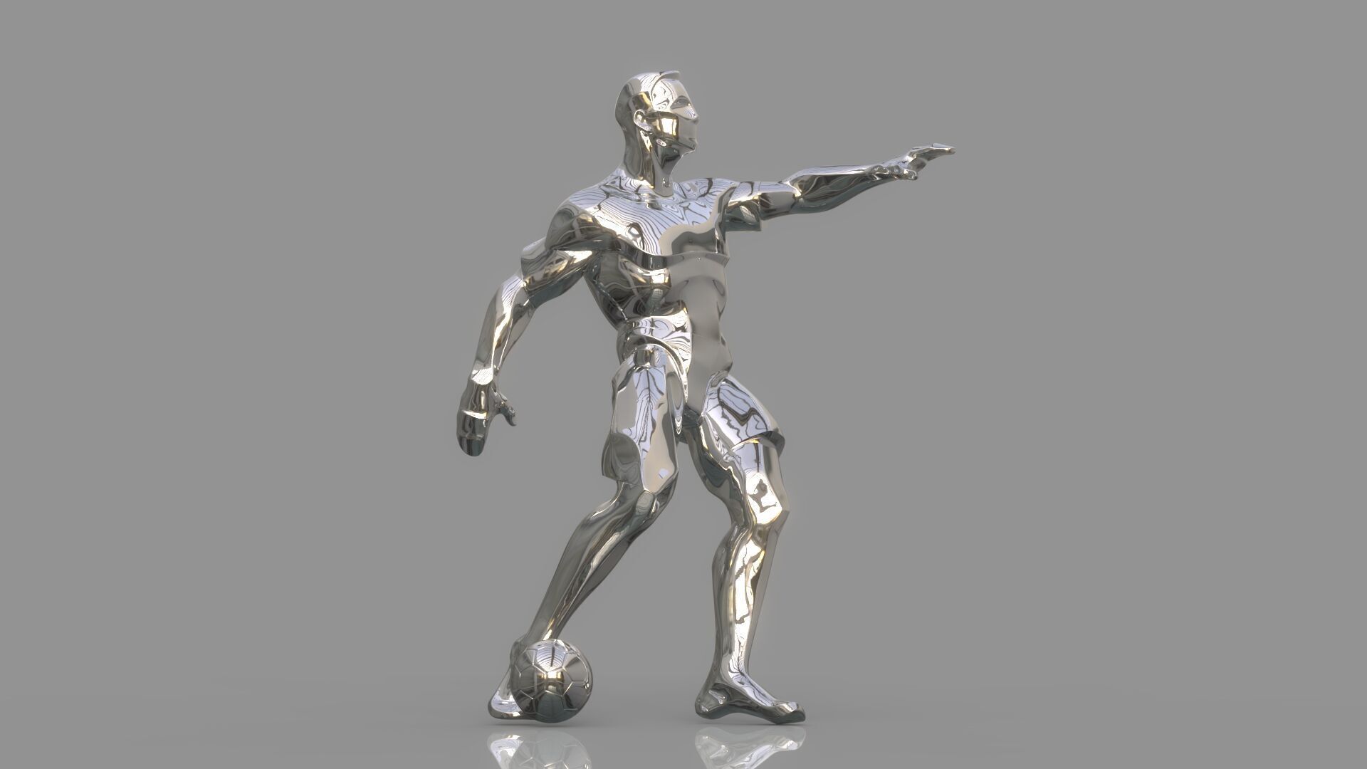 Soccer player 3D model_9