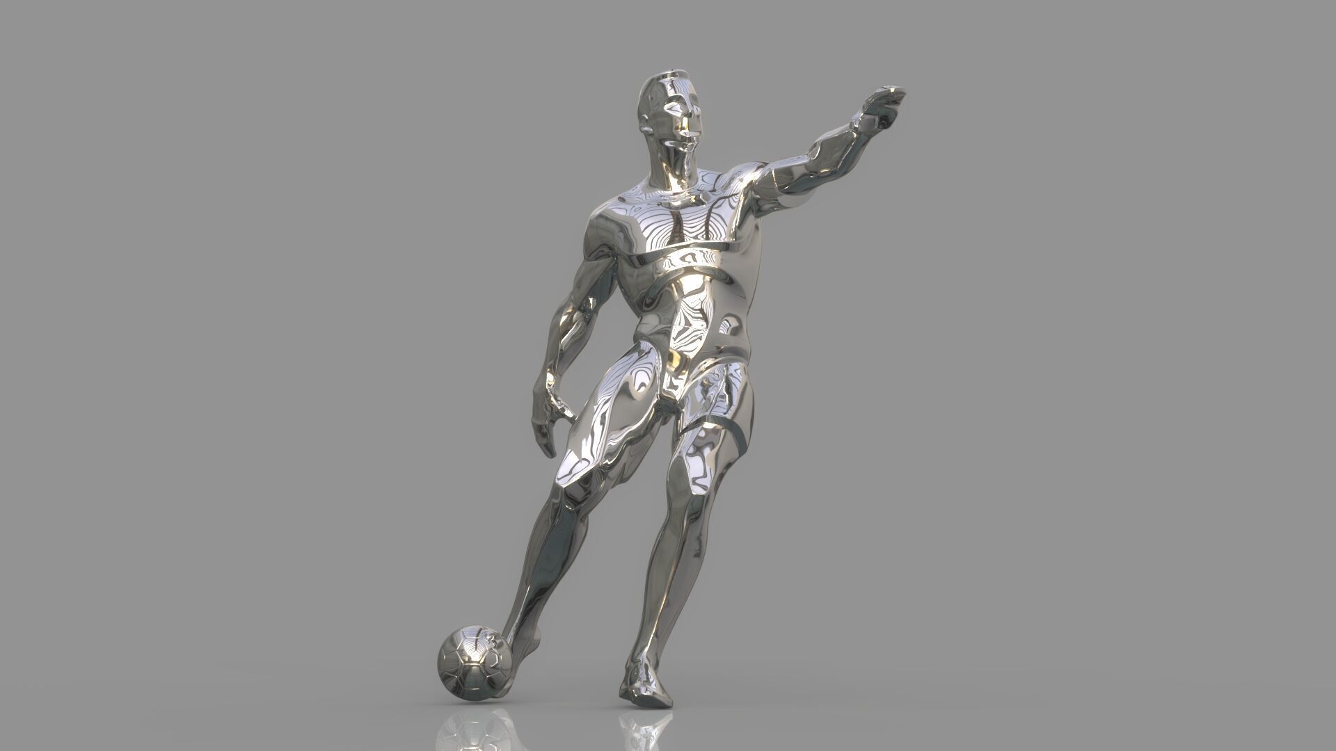 Soccer player 3D model_1