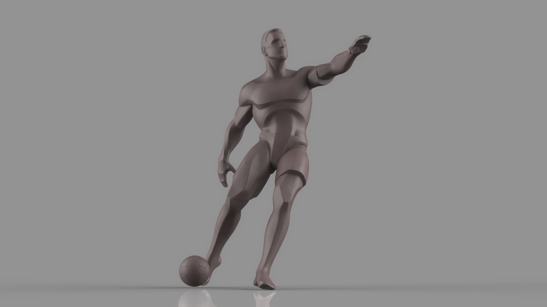 Soccer player 3D model_10
