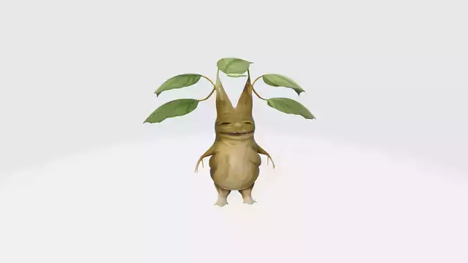 Fantasy Figure Mandrake High Poly