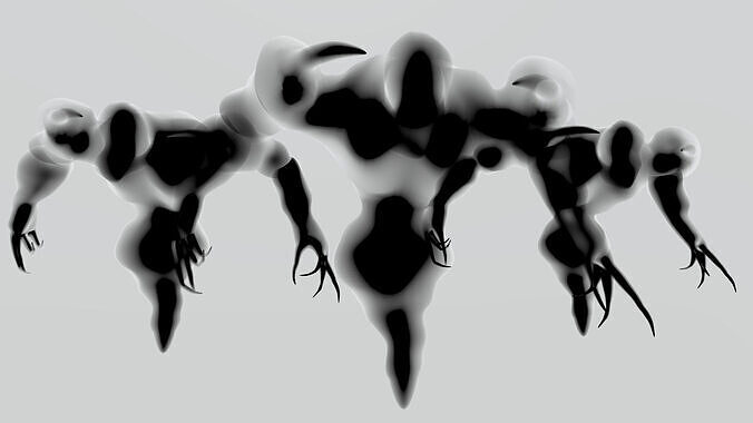 Shadow elemental low-poly game engine ready 3D model Low-poly 3D model