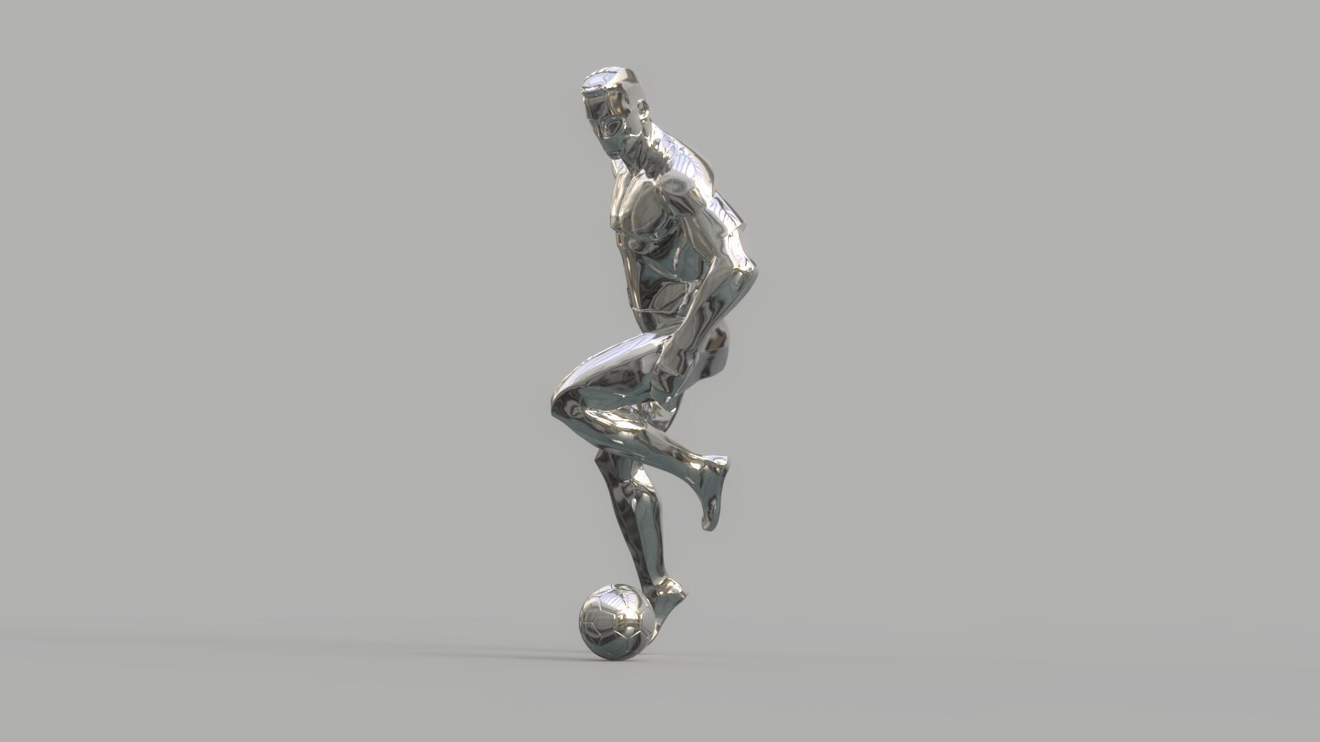 Soccer player 3D model_4