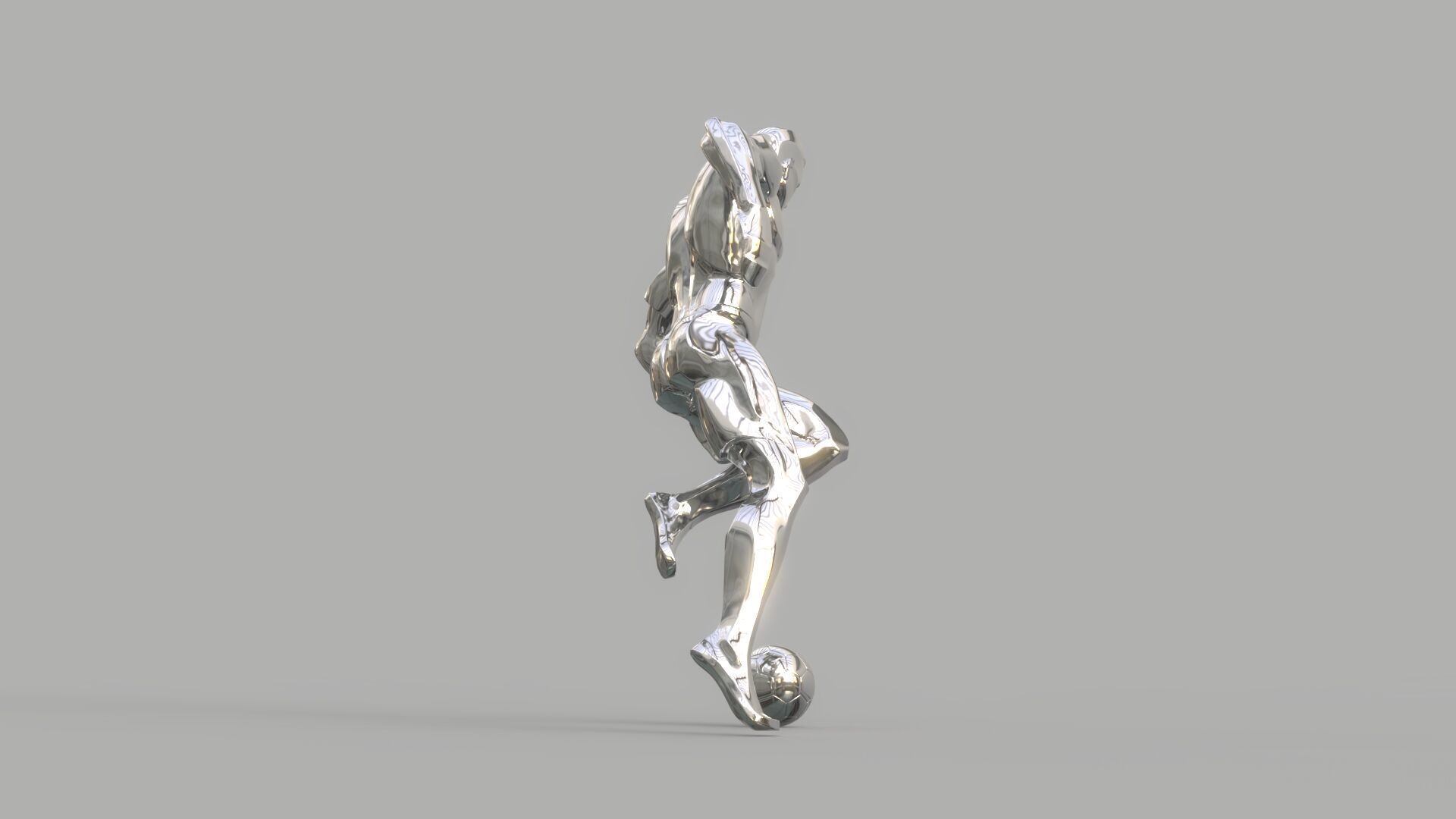 Soccer player 3D model_8